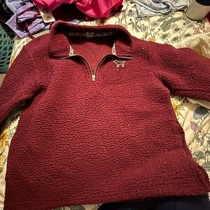 Victoria's Secret Burgundy Teddy Jacket